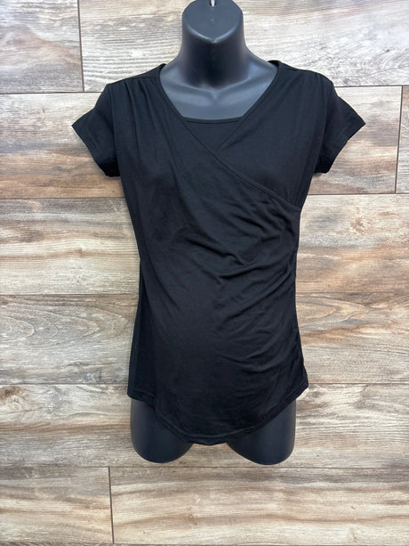Nursing Shirt Black sz Small - Me n Mommy To Be