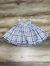 NEW Just One You 2pc Plaid Dress & Bloomers White sz 3m