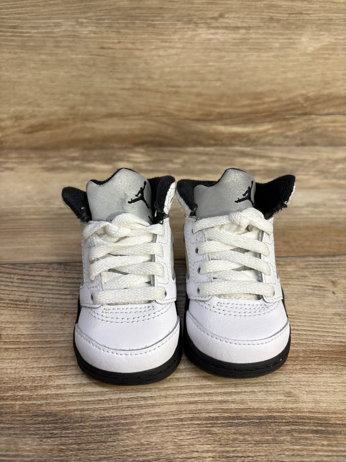 Air Jordan 5 Retro TD 'White Black' Sneakers sz 2c