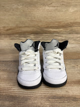 Air Jordan 5 Retro TD 'White Black' Sneakers sz 2c