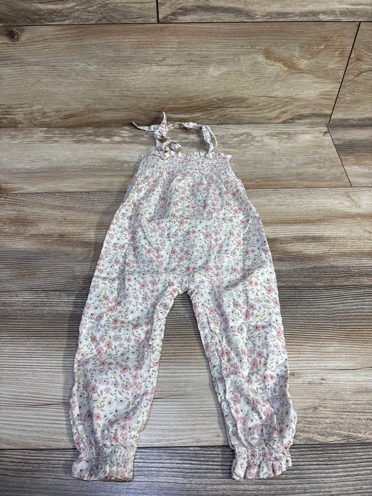Jamie Kay Floral Jumpsuit Ivory sz 0-3m