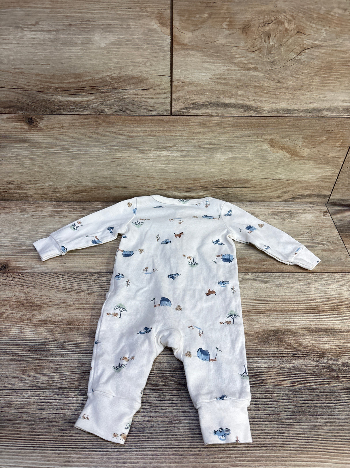 Carter's Henley Coverall Ivory sz 3m