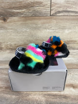 UGG Fluff Yeah Slides Black sz 0/1c
