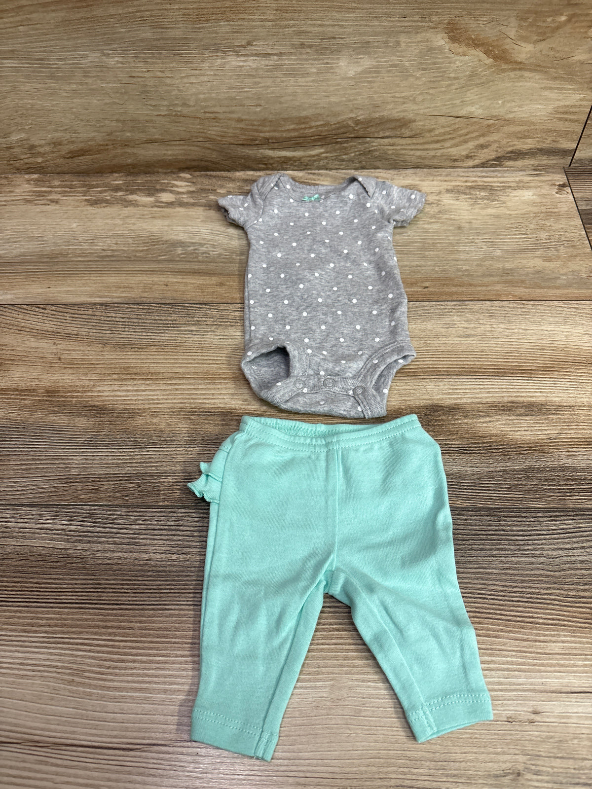 Simple Joys 2pc Bodysuit & Pants Set Grey sz Preemie