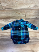 Plaid Bodysuit Blue sz 6-9m
