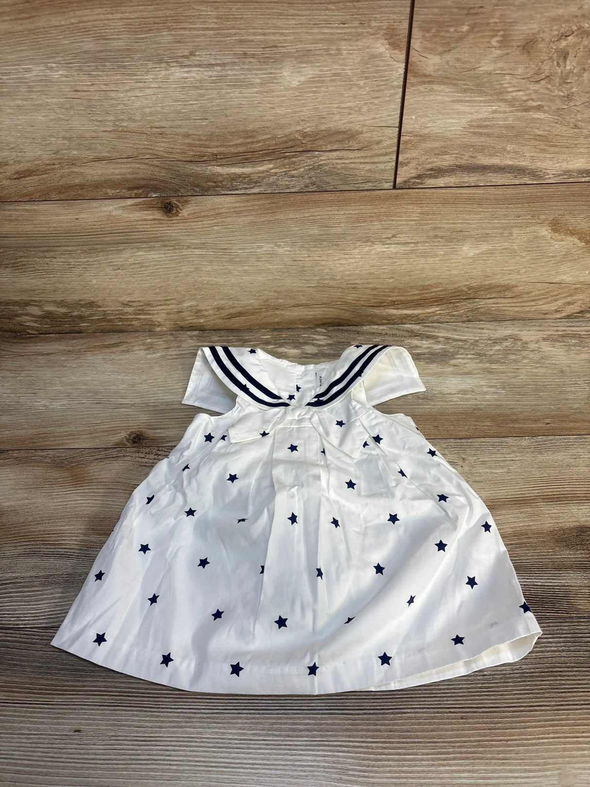 NEW Janie & Jack Star Sailor Dress & Bloomers 2pc Set White sz 3-6m