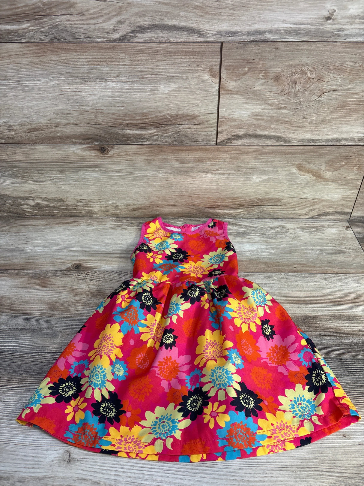 Kidapeise Floral Sleeveless Dress Pink sz 2T