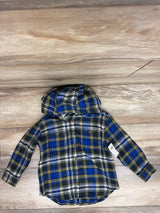 NEW Old Navy Hooded Flannel Green sz 4T