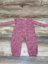 Okie Dokie Waffle Knit Coverall Pink sz 9m