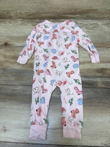 Little Me Bamboo Western Sleeper Pink sz 9m