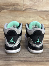 Air Jordan 3 Retro PS 'Green Glow' Sneakers, Black sz 11c