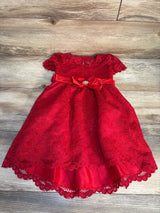 Rare Editions Lace Dress Red sz 2T