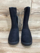 NEW Cat & Jack Natalia Tall Shearling Style Boots Black sz 13c