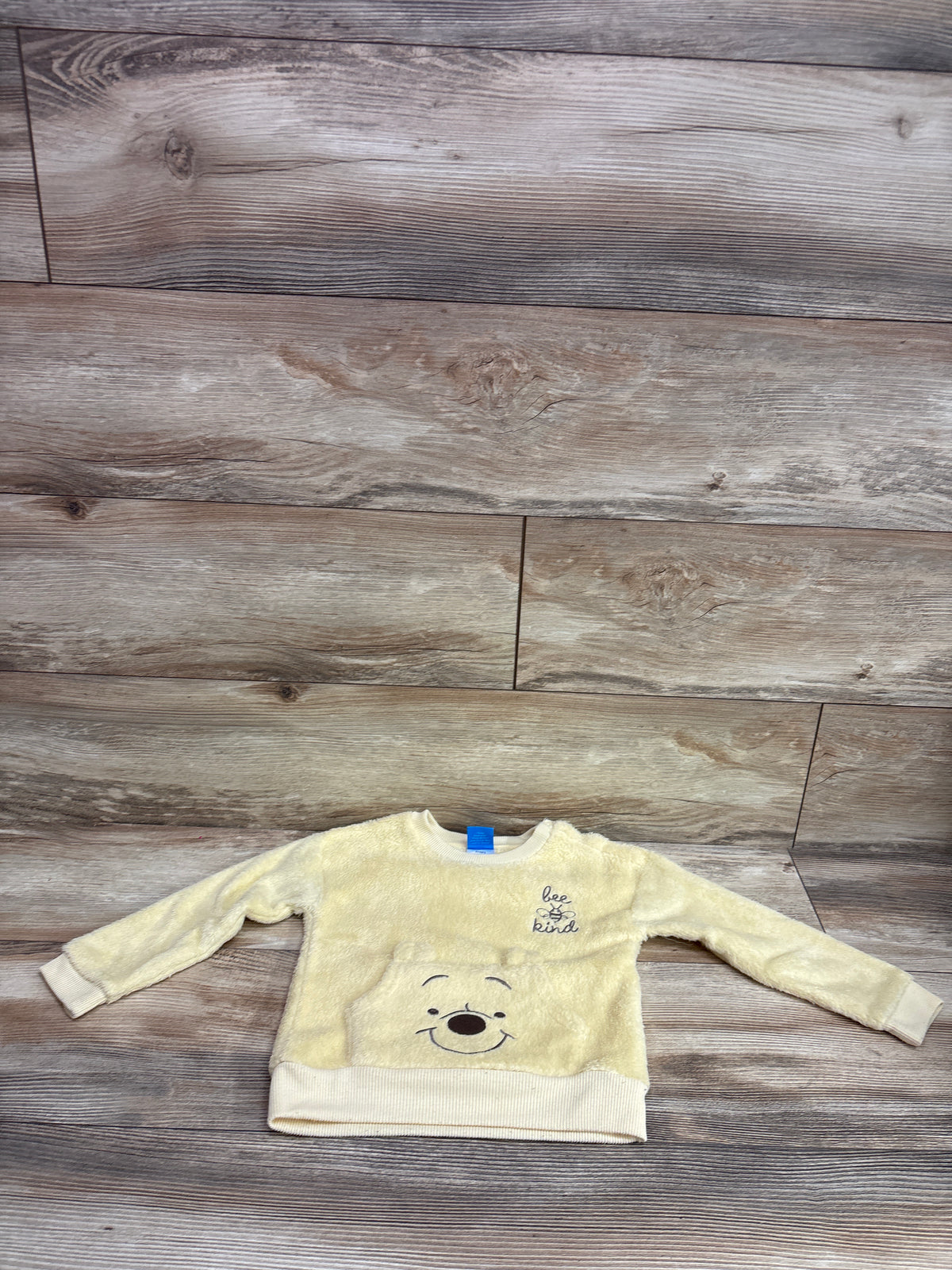 Disney Baby Winnie The Pooh Plush Sweatshirt Yellow sz 3T