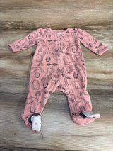 Simple Joys Animal Print Blanket Sleeper Pink sz 0-3m - Me n Mommy To Be