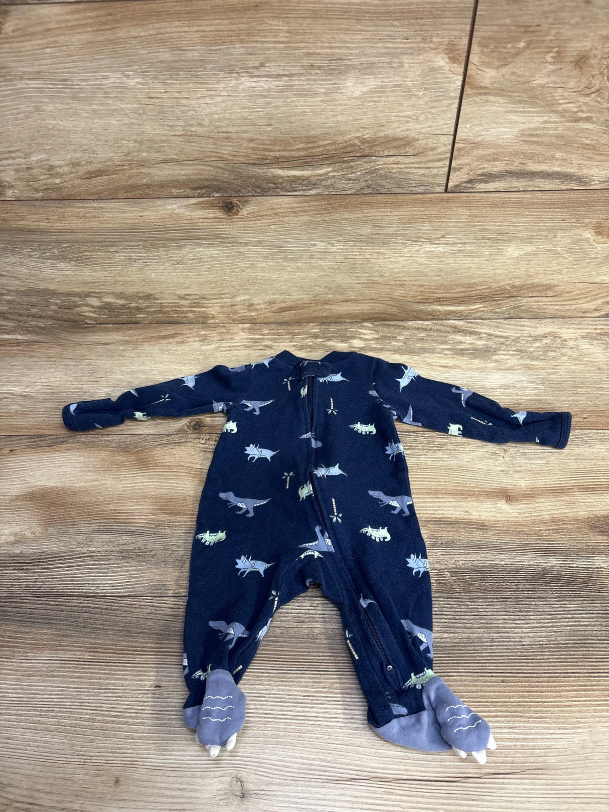 Carter's Dinosaur Sleeper Navy sz 3m