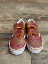 Vans Old Skool V 'Sunrise Glitter' Sneakers Orange sz 13c