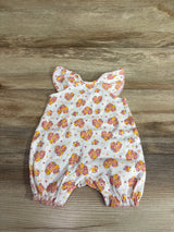 Little Beginnings Floral Hearts Shortie Romper White sz 3-6m