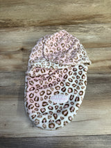 Blankets & Beyond Swaddle Wrap Leopard Print sz 0-3m