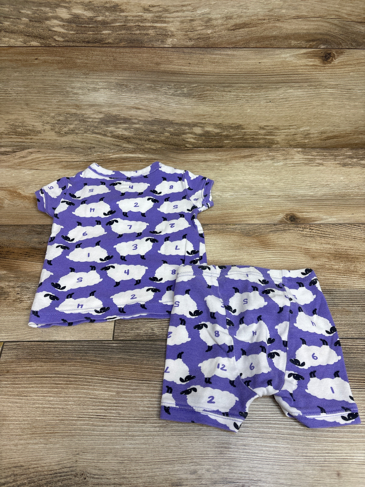 Baby Gap 2pc Counting Sheep Pajama Set Purple sz 6-12m