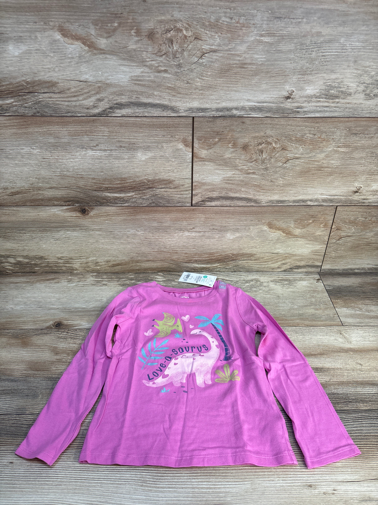 NEW Carter's Love-A-Saurus Shirt Pink sz 5T
