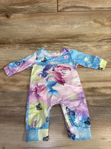 Mermaid & Unicorn Coverall Blue sz 1-3m