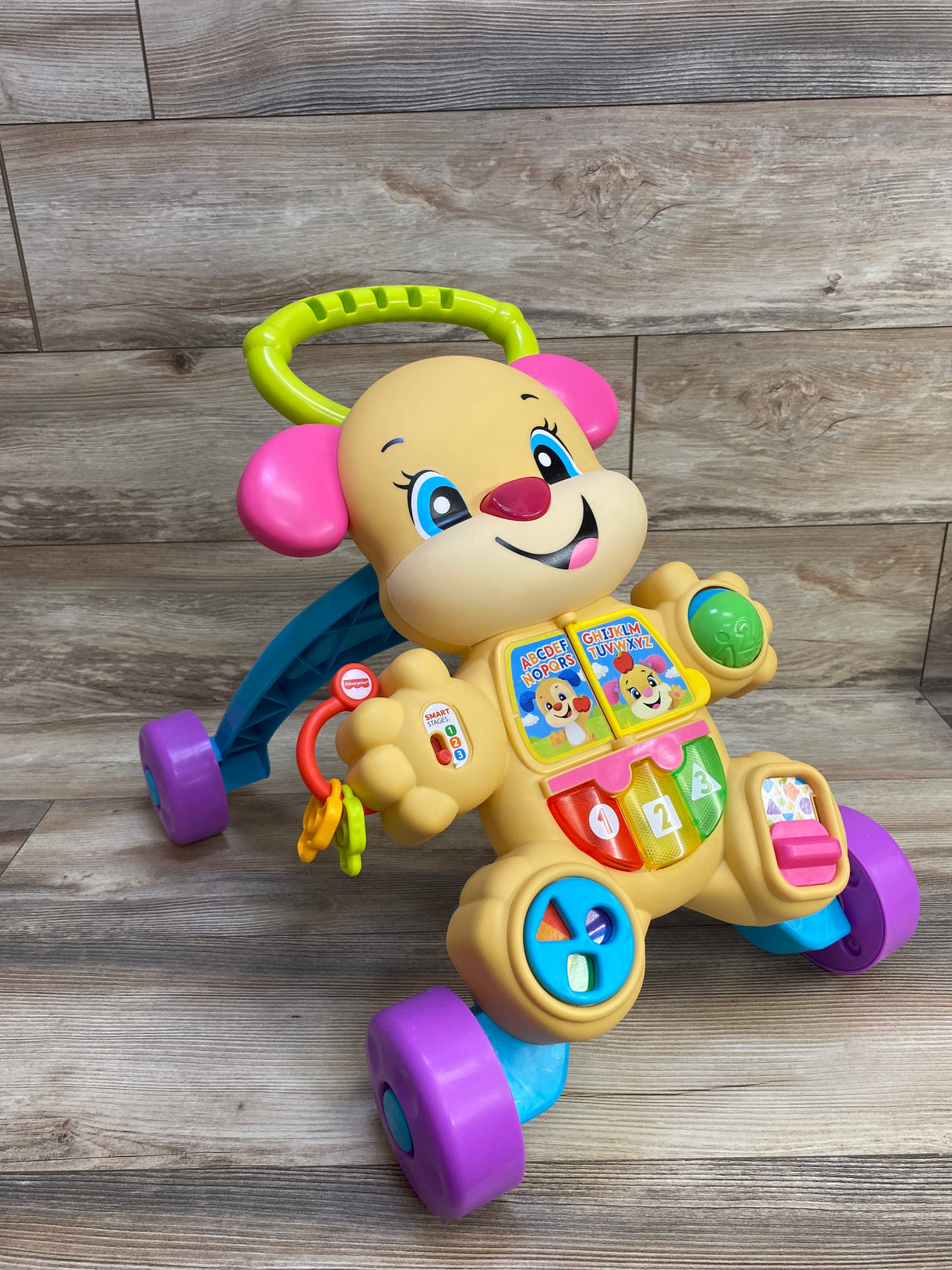 Fisher Price Laugh and Learn Smart Stages Learn With Puppy Walker Pink