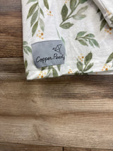 Copper Pearl Stretchy 5 in 1 Multi Use Cover Leaf Print White