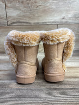 First Steps by Stepping Stone Faux Fur Boots, Tan sz 6c