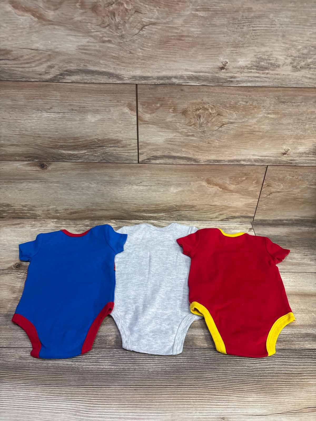 Justice League 3pk Bodysuit Set Red sz 0/3m