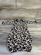 Laughing Giraffe Leopard Sleep Gown Beige sz 0-3m