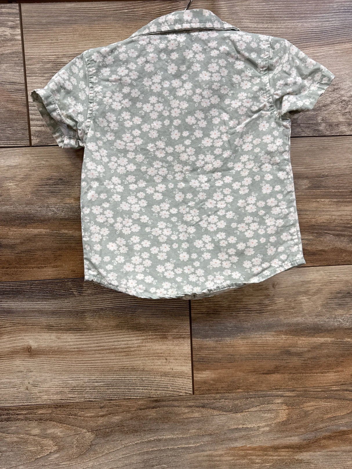 Modern Moments Floral Button Shirt Green sz 18m - Me n Mommy To Be