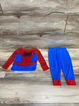 Marvel 2pc Spiderman Pajama Set Red/Blue sz 2T