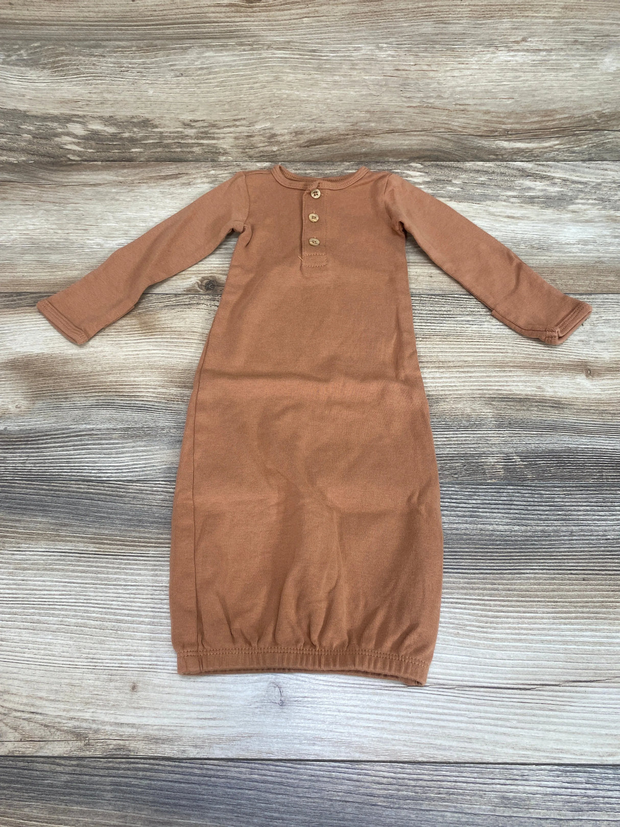 Carter's Henley Gown Brown sz Newborn