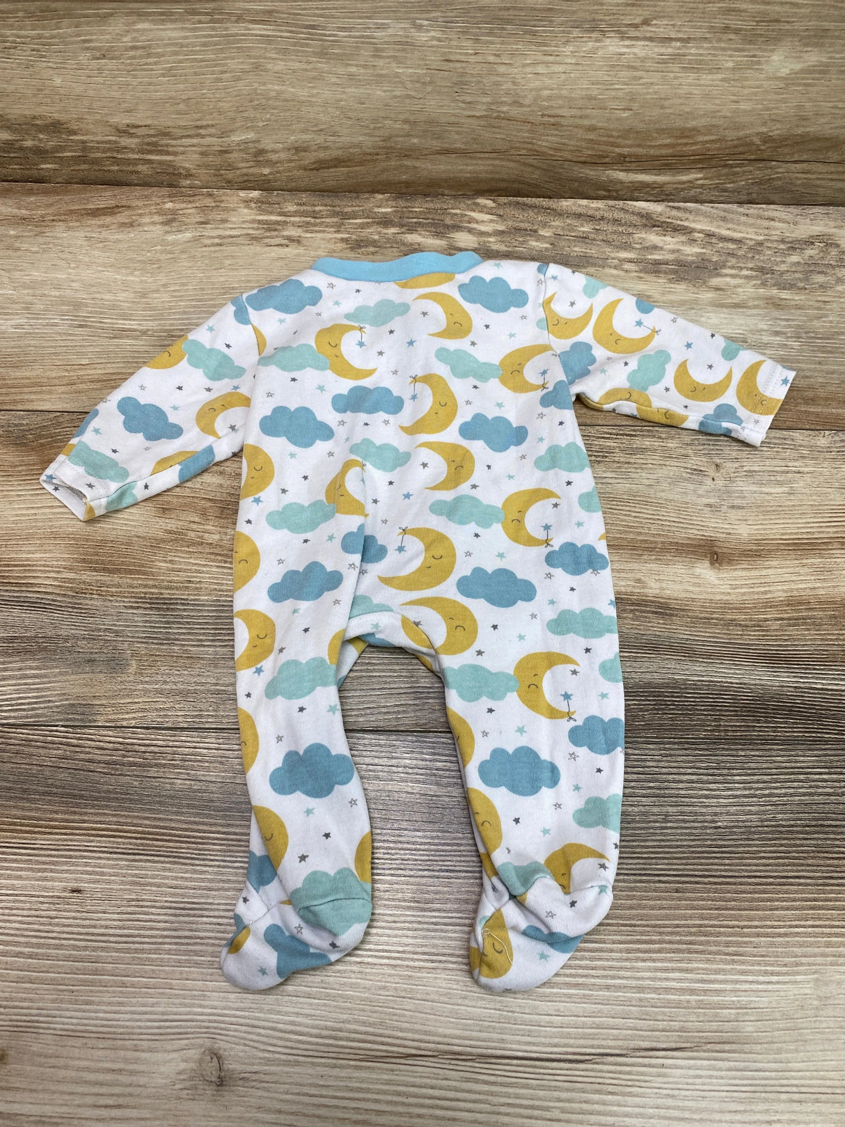 Stylish Baby Moon & Clouds Sleeper White sz 0-3m