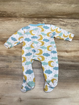 Stylish Baby Moon & Clouds Sleeper White sz 0-3m