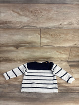 Fred & Flo Striped Knit Sweater White sz 12-18m