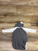 Rabbit Skins The Office Dunder Mifflin Hooded Bodysuit Grey sz 18m