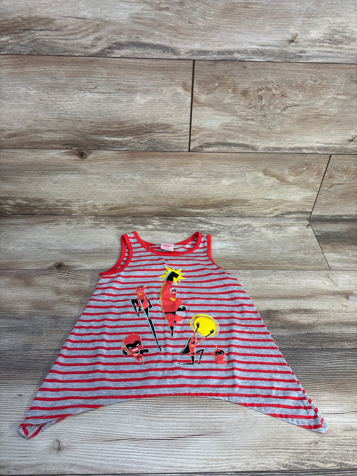 Disney Pixar Incredibles 2 Flare Tank Top Grey sz 3T