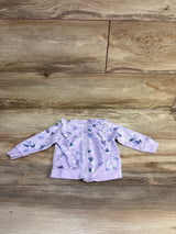 Children's Place Butterfly Zip Jacket Purple sz 6-9m