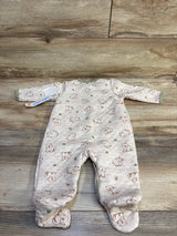 NEW Baby Views Quilted Footed Bear Coverall Beige sz 6-9m