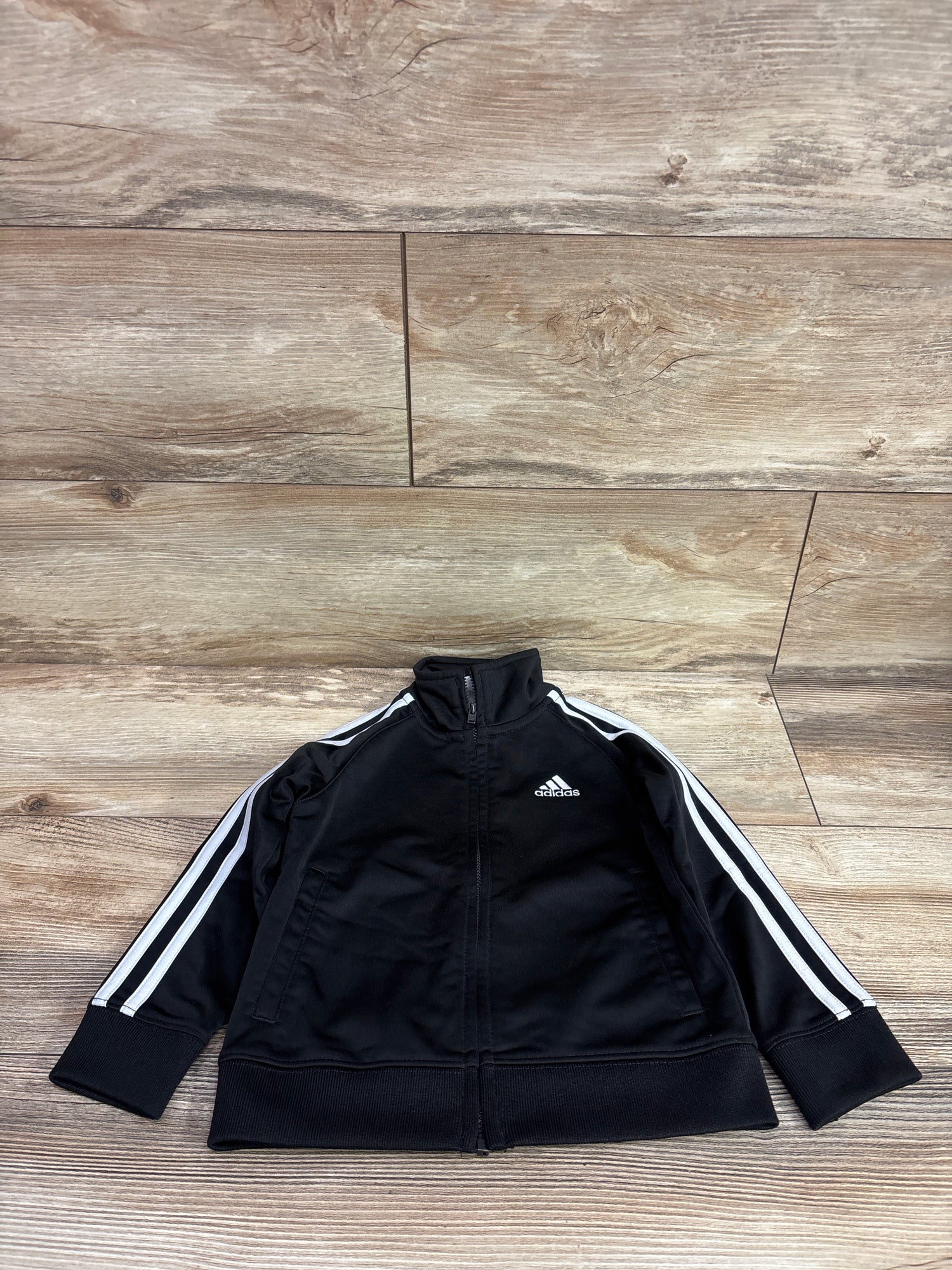 Adidas Full Zip Track Jacket Black sz 2T