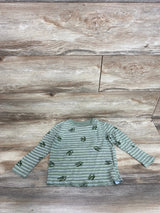 Old Navy Striped Dino Shirt Green sz 3T