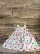 NEW Cat & Jack Hearts Tank Dress Cream sz 4T