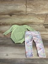 Nike 2pc Logo Bodysuit & Leggings Green sz 12m - Me n Mommy To Be