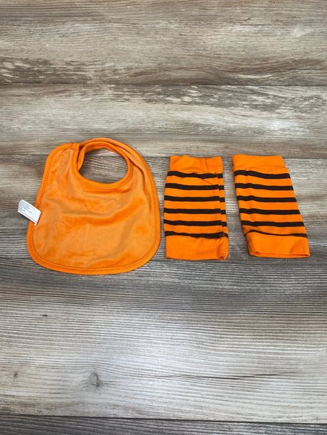 Orange Pumpkin Bib & Legging Set sz 3-12m - Me n Mommy To Be
