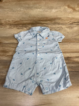 Just One You Bunny Print Romper Blue sz 6m