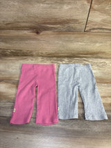 Huggies 2pk Ribbed Leggings Pink/Grey sz 6m