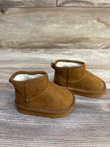 Baby Gap Vegan Suede Shepra-Lined Boots Brown sz 5c