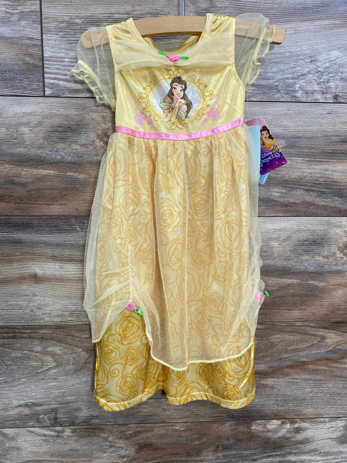 NEW Disney Princess Bell Fantasy Nightgown Yellow sz 2T